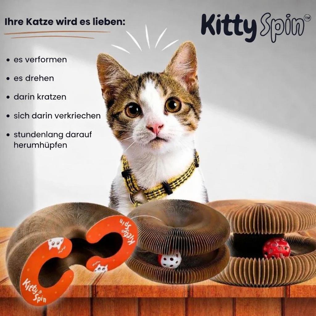KittySpin™ | Interaktiver Kratzbaum für Katzen