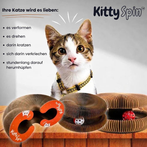 KittySpin™ | Interaktiver Kratzbaum für Katzen