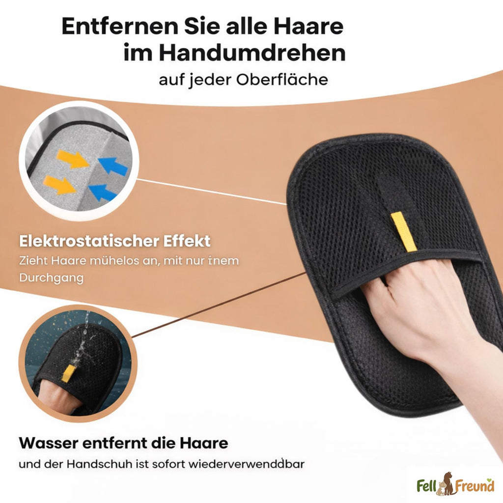 Wiederverwendbarer und umweltfreundlicher Anti-Tierhaar-Handschuh